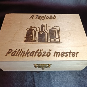Pálinkafőzős fa doboz ajándék Zsebórával egyedi kézműves, Ékszer, Karóra és Ékszeróra, Zsebóra, Famegmunkálás, MESKA