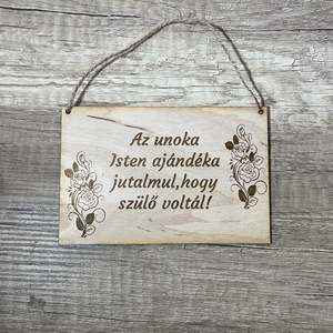 Anyk napi tbla , Otthon & Életmód, Dekoráció, Kép & Falikép, Táblakép, Gravírozás, pirográfia, MESKA