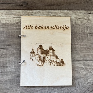 Gravírozott füzet , Otthon & Életmód, Papír, írószer, Könyv- és füzetborító, Gravírozás, pirográfia, MESKA