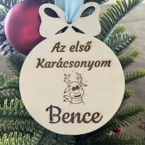 Első Karácsonyfa dísz - egyedi névvel - Meska.hu