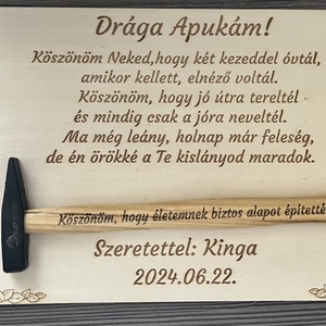 Szülőköszöntő ajándék - kalapács - esküvő - emlék & ajándék - szülőköszöntő ajándék - Meska.hu