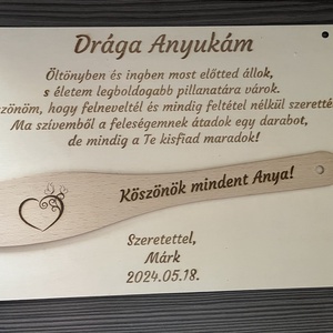 Szülőköszöntő ajándék - fakanál - esküvő - emlék & ajándék - szülőköszöntő ajándék - Meska.hu