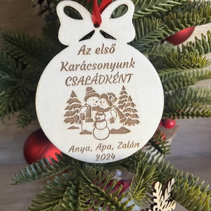 Karácsonyfadísz - első karácsony együtt  - Meska.hu