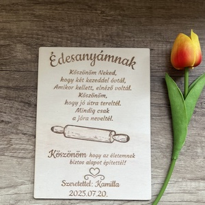 Szülőköszöntő tábla, Esküvő, Emlék & Ajándék, Szülőköszöntő ajándék, Gravírozás, pirográfia, MESKA