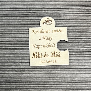 Köszönőajándék - Puzzle hűtőmágnes 2 - esküvő - emlék & ajándék - köszönőajándék - Meska.hu