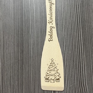 Gravírozott fakanál  - otthon & életmód - konyhafelszerelés, tálalás - sütés, főzés - fakanál & fakanáltartó - Meska.hu