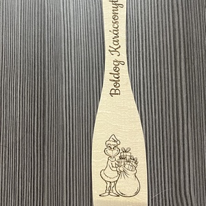 Gravírozott fakanál  - otthon & életmód - konyhafelszerelés, tálalás - sütés, főzés - fakanál & fakanáltartó - Meska.hu