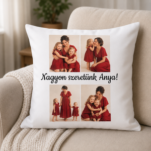 Egyedi fényképes párna - 4 képpel  - Meska.hu
