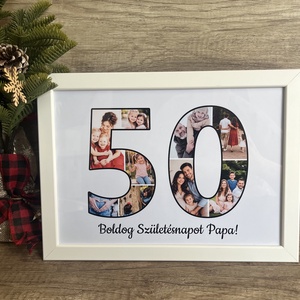 Egyedi fényképes születésnapi kép, Otthon & Életmód, Dekoráció, Fali és függő dekoráció, Zuzmókép, Mohakép, Fotó, grafika, rajz, illusztráció, MESKA