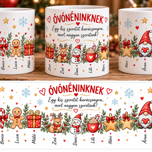 Karácsonyi bögre - óv�nőnek - Meska.hu