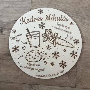 Mikulásváró tábla - Meska.hu