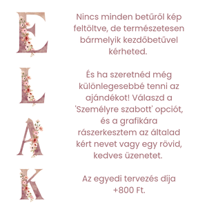 Egyedi Virágos Monogram Falikép - Akvarell Betű dekoráció - Digitális vagy Nyomtatott formában - művészet - grafika & illusztráció - digitális - Meska.hu