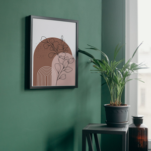 Modern Boho Absztrakt Falikép - Botanikai Illusztráció - Minimál Lakásdekoráció (A4 vagy Digitális) - művészet - grafika & illusztráció - digitális - Meska.hu