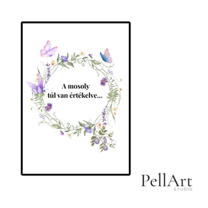 Szarkasztikus akvarell falikép � a mosoly túl van értékelve... � Humoros irodai dekoráció és ajándék - művészet - grafika & illusztráció - digitális - Meska.hu