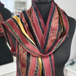 Irodalom és selyem: Babits Mihály, Ruha & Divat, Sál, Sapka, Kendő, Sál, Selyemfestés, MESKA