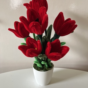 Tulipán cserépben - Meska.hu