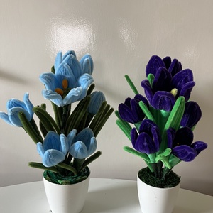 Tulipán cserépben - otthon & életmód - virágdekoráció - virágdíszek - virágdísz kaspóban - Meska.hu