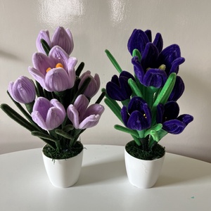 Tulipán cserépben - otthon & életmód - virágdekoráció - virágdíszek - virágdísz kaspóban - Meska.hu