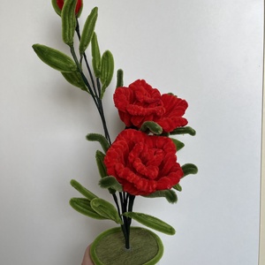 Kétfejű rózsa bimbóval - Meska.hu