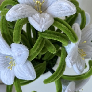 Prémium liliom virágkompozíció cserépben � elegáns lakásdekor / ajándék különleges alkalmakra - otthon & életmód - virágdekoráció - virágdíszek - virágdísz kaspóban - Meska.hu