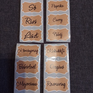 Fűszertartó cimke  - otthon & életmód - papír, írószer - matrica, matrica csomag - Meska.hu