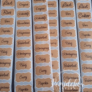 Fűszertartó cimke  - otthon & életmód - papír, írószer - matrica, matrica csomag - Meska.hu