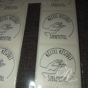 Kézzel készült szeretettel matrica , Otthon & Életmód, Papír, írószer, Matrica, matrica csomag, Mindenmás, MESKA