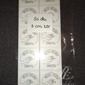 Kézzel készült szeretettel matrica , Otthon & Életmód, Papír, írószer, Matrica, matrica csomag, Mindenmás, MESKA