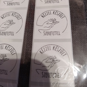 Kézzel készült szeretettel matrica , Otthon & Életmód, Papír, írószer, Matrica, matrica csomag, Mindenmás, MESKA