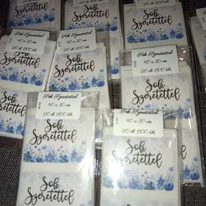 Sok szeretettel feliratú matrica  - otthon & életmód - papír, írószer - matrica, matrica csomag - Meska.hu