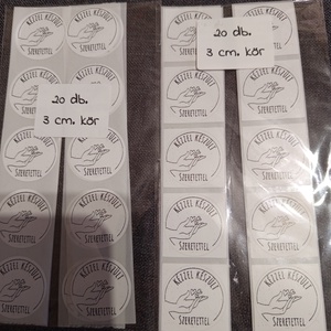 Kézzel készült szeretettel matrica , Otthon & Életmód, Papír, írószer, Matrica, matrica csomag, Mindenmás, MESKA