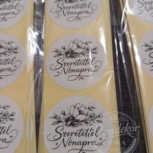 Boldog Nőnapot matrica , Kellékek & szerszámok, Dekorációs kellékek, Matricaív, Fotó, grafika, rajz, illusztráció, MESKA