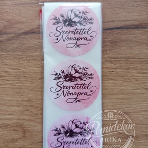 Boldog Nőnapot matrica  - Meska.hu