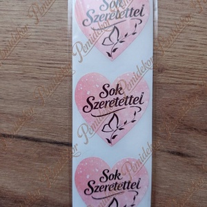 Sok Szeretettel matrica , Otthon & Életmód, Papír, írószer, Matrica, matrica csomag, , MESKA