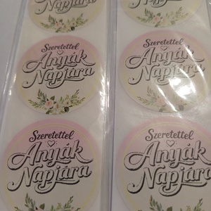 Szeretettel Anyák Napjára matrica  - otthon & életmód - papír, írószer - matrica, matrica csomag - Meska.hu