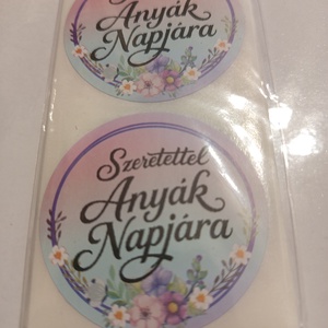 Szeretettel Anyák Napjára matrica  - otthon & életmód - papír, írószer - matrica, matrica csomag - Meska.hu