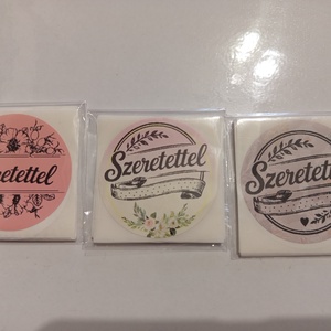 Szeretettel feliratú matrica , Otthon & Életmód, Papír, írószer, Matrica, matrica csomag, , MESKA