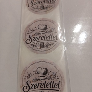 Szeretettel feliratú matrica , Otthon & Életmód, Papír, írószer, Matrica, matrica csomag, , MESKA