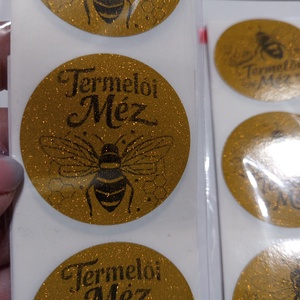 Termelői méz feliratú matrica , Otthon & Életmód, Papír, írószer, Matrica, matrica csomag, , MESKA
