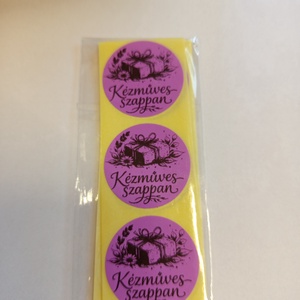 Kézműves szappan feliratú matrica., Kellékek & szerszámok, Dekorációs kellékek, Matricaív, , MESKA