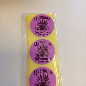 Levendula Kézműves szappan feliratú matrica., Kellékek & szerszámok, Dekorációs kellékek, Matricaív, , MESKA