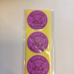 Kézműves termék feliratú matrica., Kellékek & szerszámok, Dekorációs kellékek, Matricaív, , MESKA