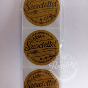 Szeretettel feliratú matrica , Otthon & Életmód, Papír, írószer, Matrica, matrica csomag, , MESKA