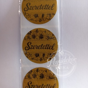 Szeretettel feliratú matrica , Otthon & Életmód, Papír, írószer, Matrica, matrica csomag, , MESKA