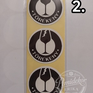 Törékeny  feliratú matrica , Kellékek & szerszámok, Dekorációs kellékek, Matricaív, , MESKA