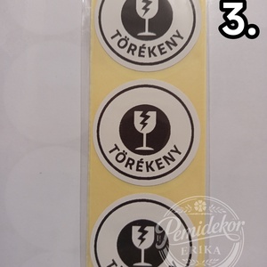 Törékeny  feliratú matrica  - Meska.hu