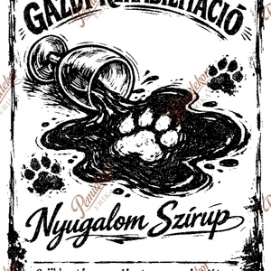 GAZDI-REHABILITÁCIÓ � Nyugalom Szirup � Túlélőkészlet minden állatbarátnak! Matrica. - Meska.hu