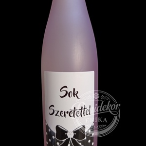 Sok Szeretettel � Elegáns Masnis-pöttyös Címkék - esküvő - meghívó & kártya - esküvői borítékzáró matrica - Meska.hu