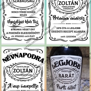 Egyedi whisky italcímke-(Áztatás nélkül!) - élelmiszer - öntapadós címke - Meska.hu