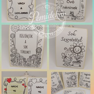 Színezhető Egyedi Matricák � Kézműves ajándékkísérők óvodásoknak, kisiskolásoknak. - kellékek & szerszámok - dekorációs kellékek - matricaív - Meska.hu